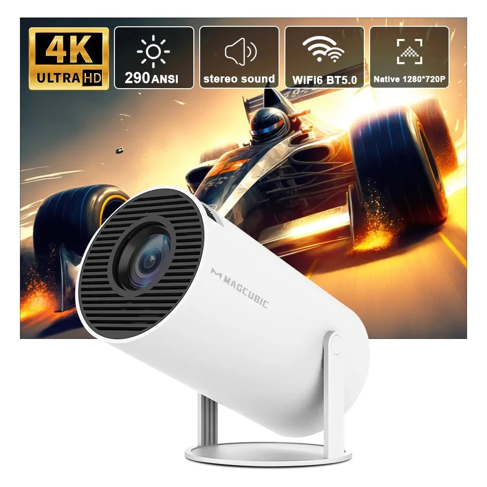 AuraBeam™ Mini Room Projector – Portable HD Home Theater